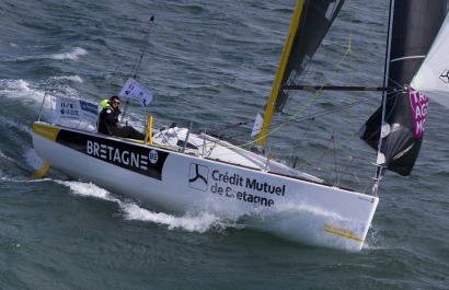 Figaro Bretagne Credit Mutuel Performance - Sebastien Simon et Xavier Macaire - Transat AG2R LA MONDIALE 2016 - Concarneau le 31