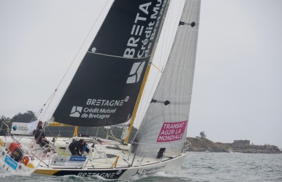 Ambiance au départ de la Transat AG2R