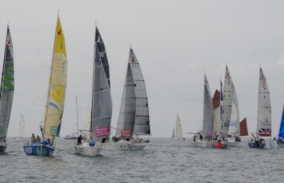 Ambiance au départ de la Transat AG2R