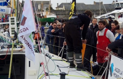 Ambiance au départ de la Transat AG2R