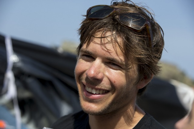 Sebastien Simon et Xavier Macaire, a bord du Figaro Bretagne Credit Mutuel Performance, 4eme de la Transat AG2R LA MONDIALE 2016