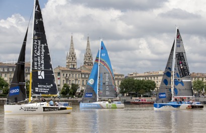 Run d'exhibition lors de la Solitaire Urgo Le Figaro 2017 - Bordeaux le 31/05/2017