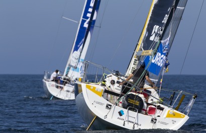 Sebastien Simon (Bretagne Credit Mutuel Performance) lors de la 2ème étape de la Solitaire URGO Le Figaro