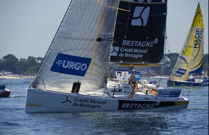 Sebastien Simon (Bretagne CMB Performance) lors de la 4ème étape de la Solitaire URGO Le Figaro