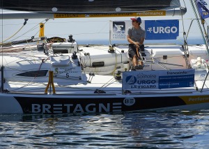 Sebastien Simon (Bretagne CMB Performance) lors de la 4ème étape de la Solitaire URGO Le Figaro