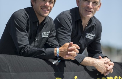 Sebastien Simon embarque Vincent Riou a bord du Figaro Bretagne Credit Mutuel Performance pour le Tour de Bretagne a la Voile 20