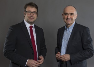 Loïg CHESNAIS-GIRARD, président du Conseil régional de Bretagne et Jean-Pierre DENIS, président du Crédit Mutuel de Bretagne