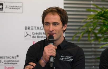 Sébastien Simon skipper du Figaro Bretagne Credit Mutuel Performance et Pierre Rhimbault skipper du Figaro Bretagne Credit Mutue