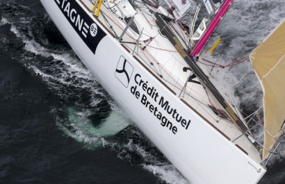 Pierre Rhimbault et Romain Attanasio a bord du Figaro Bretagne Credit Mutuel Performance - Transat AG2R La Mondiale 2018 - Conca