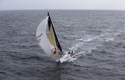 Pierre Rhimbault et Romain Attanasio a bord du Figaro Bretagne Credit Mutuel Performance - Transat AG2R La Mondiale 2018 - Conca