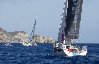 Pierre Rhimbault et Romain Attanasio, a bord du Figaro Bretagne Credit Mutuel Espoir, 13eme de la Transat AG2R La Mondiale 2018 