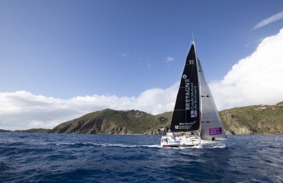 Pierre Rhimbault et Romain Attanasio, a bord du Figaro Bretagne Credit Mutuel Espoir, 13eme de la Transat AG2R La Mondiale 2018 