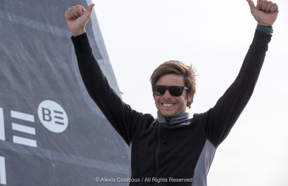 Sebastien Simon, Bretagne CMB Performance, vainqueur de la Le Havre Allmer Cup 2018 - Le Havre le 23/06/2018