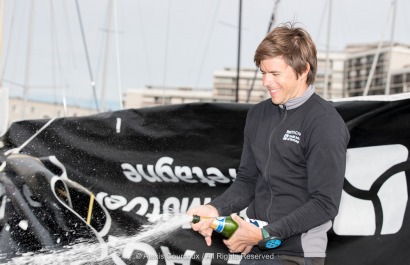 Sebastien Simon, Bretagne CMB Performance, vainqueur de la Le Havre Allmer Cup 2018 - Le Havre le 23/06/2018