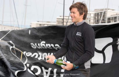 Sebastien Simon, Bretagne CMB Performance, vainqueur de la Le Havre Allmer Cup 2018 - Le Havre le 23/06/2018