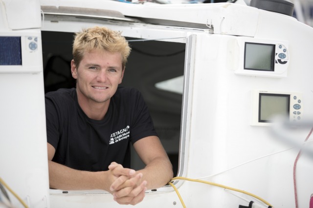 Lois Berrehar, skipper du Figaro Bretagne CMB Espoir - Solitaire URGO Le Figaro 2018 - Le Havre le 24/08/2018