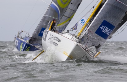 Depart de la 1ere etape de la Solitaire URGO Le Figaro 2018 - Le Havre le 26/08/2018