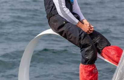 Loïs Berrehar, Skipper du Figaro Bretagne CMB Performance, le 24 mai 2019, photo © Jean-Marie LIOT