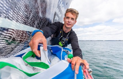 TOM LAPERCHE, Skipper du Figaro Bretagne CMB Espoir, le 24 mai 2019, photo © Jean-Marie LIOT