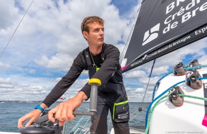 TOM LAPERCHE, Skipper du Figaro Bretagne CMB Espoir, le 24 mai 2019, photo © Jean-Marie LIOT