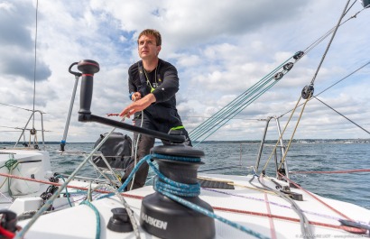 TOM LAPERCHE, Skipper du Figaro Bretagne CMB Espoir, le 24 mai 2019, photo © Jean-Marie LIOT