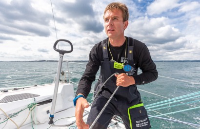 TOM LAPERCHE, Skipper du Figaro Bretagne CMB Espoir, le 24 mai 2019, photo © Jean-Marie LIOT