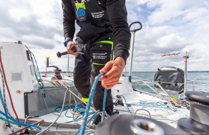 TOM LAPERCHE, Skipper du Figaro Bretagne CMB Espoir, le 24 mai 2019, photo © Jean-Marie LIOT