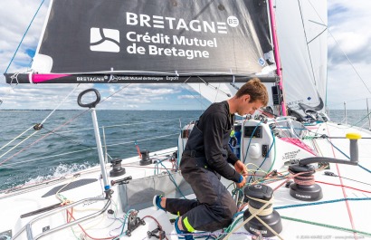 TOM LAPERCHE, Skipper du Figaro Bretagne CMB Espoir, le 24 mai 2019, photo © Jean-Marie LIOT