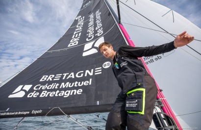 TOM LAPERCHE, Skipper du Figaro Bretagne CMB Espoir, le 24 mai 2019, photo © Jean-Marie LIOT