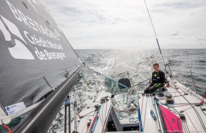 TOM LAPERCHE, Skipper du Figaro Bretagne CMB Espoir, le 24 mai 2019, photo © Jean-Marie LIOT