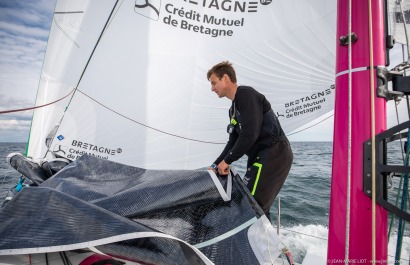 TOM LAPERCHE, Skipper du Figaro Bretagne CMB Espoir, le 24 mai 2019, photo © Jean-Marie LIOT