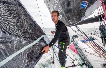 TOM LAPERCHE, Skipper du Figaro Bretagne CMB Espoir, le 24 mai 2019, photo © Jean-Marie LIOT