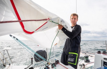 TOM LAPERCHE, Skipper du Figaro Bretagne CMB Espoir, le 24 mai 2019, photo © Jean-Marie LIOT