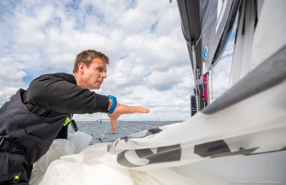 TOM LAPERCHE, Skipper du Figaro Bretagne CMB Espoir, le 24 mai 2019, photo © Jean-Marie LIOT