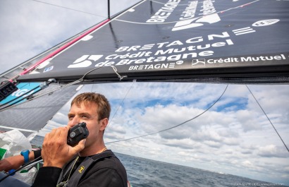 TOM LAPERCHE, Skipper du Figaro Bretagne CMB Espoir, le 24 mai 2019, photo © Jean-Marie LIOT