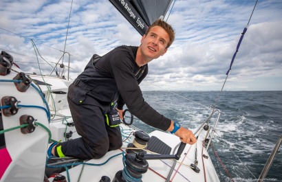 TOM LAPERCHE, Skipper du Figaro Bretagne CMB Espoir, le 24 mai 2019, photo © Jean-Marie LIOT