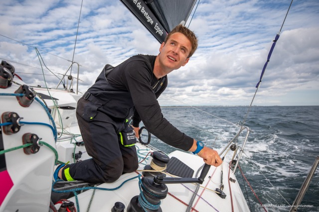 TOM LAPERCHE, Skipper du Figaro Bretagne CMB Espoir, le 24 mai 2019, photo © Jean-Marie LIOT