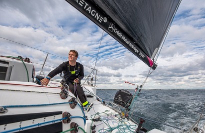 TOM LAPERCHE, Skipper du Figaro Bretagne CMB Espoir, le 24 mai 2019, photo © Jean-Marie LIOT