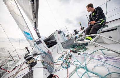 TOM LAPERCHE, Skipper du Figaro Bretagne CMB Espoir, le 24 mai 2019, photo © Jean-Marie LIOT