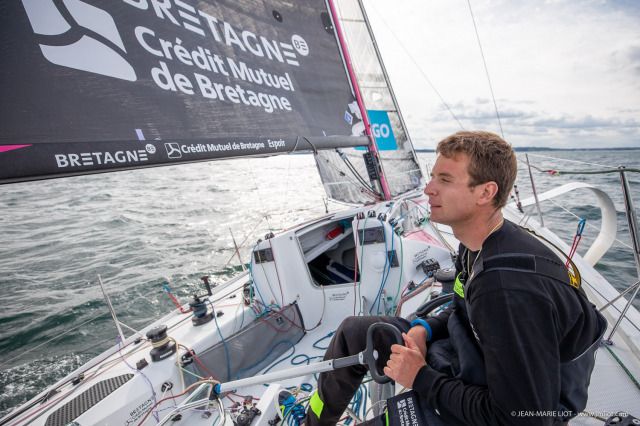 TOM LAPERCHE, Skipper du Figaro Bretagne CMB Espoir, le 24 mai 2019, photo © Jean-Marie LIOT
