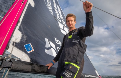 TOM LAPERCHE, Skipper du Figaro Bretagne CMB Espoir, le 24 mai 2019, photo © Jean-Marie LIOT