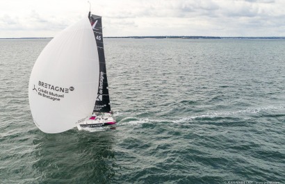 TOM LAPERCHE, Skipper du Figaro Bretagne CMB Espoir, le 24 mai 2019, photo © Jean-Marie LIOT