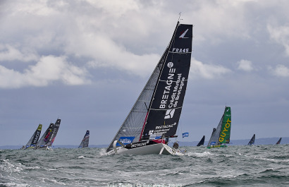 Dimanche 30 aout 2020, départ de la Solitaire du Figaro 2020, Saint-Quay- Portrieux.