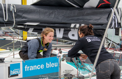 Ambiance sur les pontons avant le depart de la Solitaire du Figaro - Saint Quay Portrieux le 29/08/2020