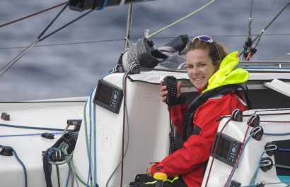 Elodie Bonafous (Team Bretagne CMB Oceane) lors de la 1ere etape de la Solitaire du Figaro - le 01/09/2020