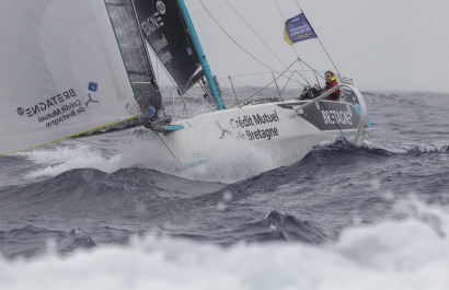 Elodie Bonafous (Team Bretagne CMB Oceane) lors de la 1ere etape de la Solitaire du Figaro - le 01/09/2020