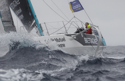 Elodie Bonafous (Team Bretagne CMB Oceane) lors de la 1ere etape de la Solitaire du Figaro - le 01/09/2020