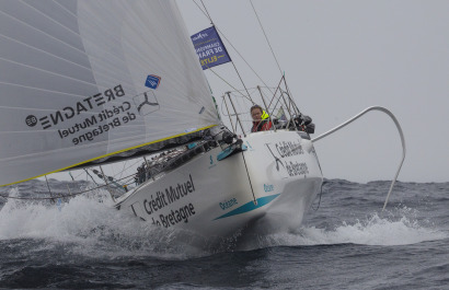 Elodie Bonafous (Team Bretagne CMB Oceane) lors de la 1ere etape de la Solitaire du Figaro - le 01/09/2020