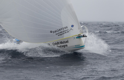 Elodie Bonafous (Team Bretagne CMB Oceane) lors de la 1ere etape de la Solitaire du Figaro - le 01/09/2020