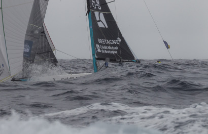 Elodie Bonafous (Team Bretagne CMB Oceane) lors de la 1ere etape de la Solitaire du Figaro - le 01/09/2020